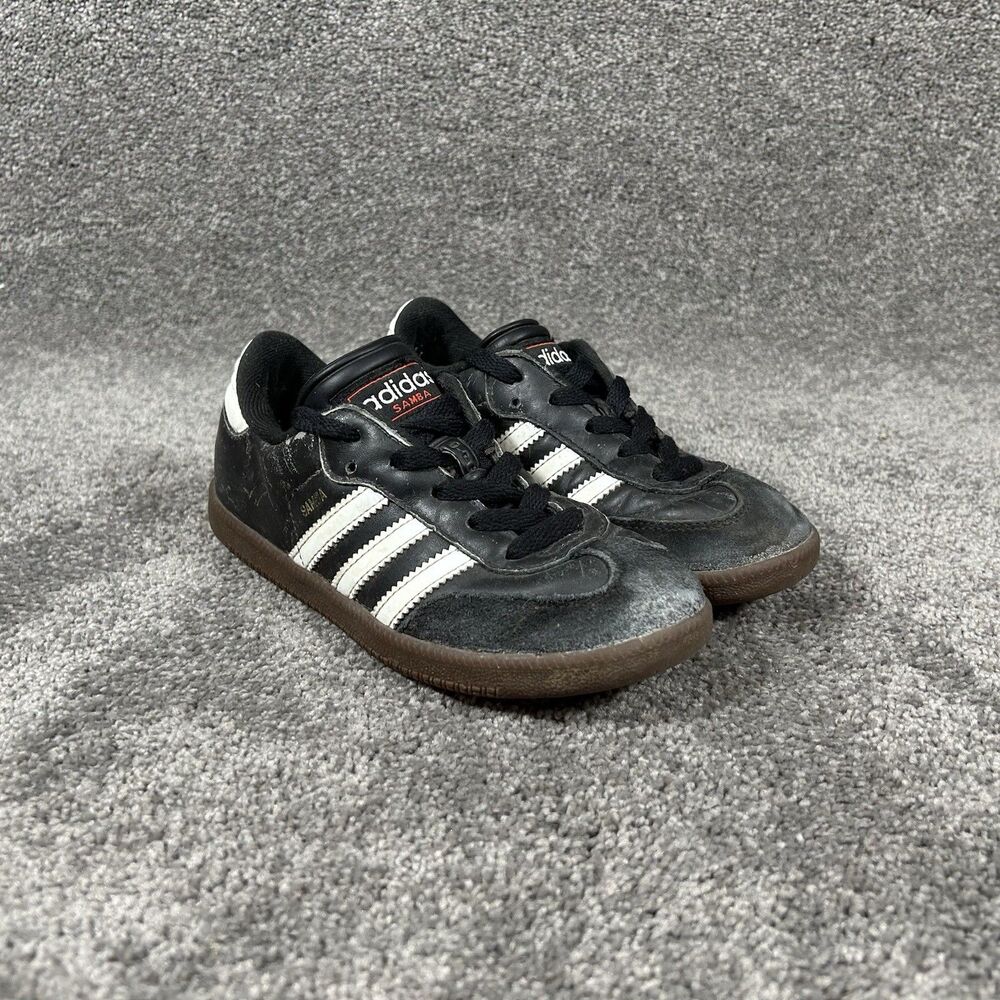 Adidas Samba 036516 Kids Sz 13K Black Indoor Classic Athletic Soccer Shoes Used - Picture 3 of 12